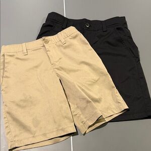 Under Armour Black and Tan Youth Golf Shorts